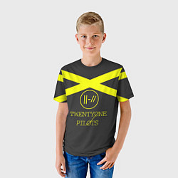 Футболка детская Twenty One Pilots: Yellow Lines, цвет: 3D-принт — фото 2