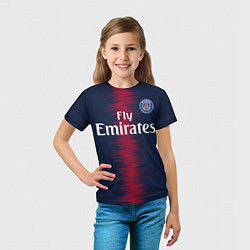 Футболка детская FC PSG Mbappe 18-19, цвет: 3D-принт — фото 2