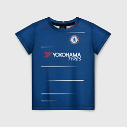 Футболка детская FC Chelsea Home 18-19, цвет: 3D-принт