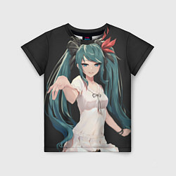 Футболка детская Hatsune Miku, цвет: 3D-принт