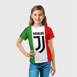 Футболка детская Ronaldo Juve Italy, цвет: 3D-принт — фото 2