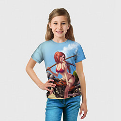 Футболка детская Fairy Tail Girl, цвет: 3D-принт — фото 2