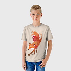 Футболка детская Paint Fox, цвет: 3D-принт — фото 2