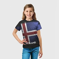 Футболка детская Iceland Style, цвет: 3D-принт — фото 2