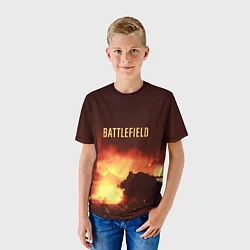 Футболка детская Battlefield War, цвет: 3D-принт — фото 2