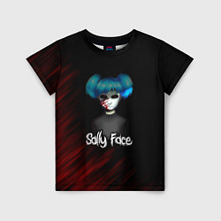 Футболка детская Sally Face окровавленное лицо, цвет: 3D-принт