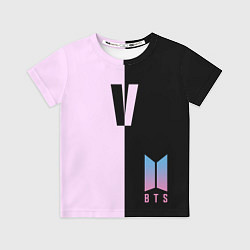 Футболка детская BTS V, цвет: 3D-принт