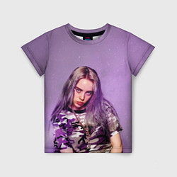 Футболка детская Billie Eilish: Violet Fashion, цвет: 3D-принт