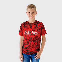 Футболка детская Sally Face: Red Bloody, цвет: 3D-принт — фото 2