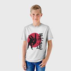 Футболка детская Дзюдо бойцы, цвет: 3D-принт — фото 2