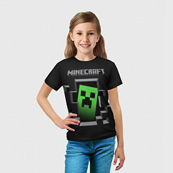 Футболка детская Minecraft Creeper, цвет: 3D-принт — фото 2