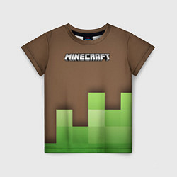 Футболка детская Minecraft - Логотип, цвет: 3D-принт