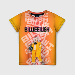 Футболка детская Billie Eilish: Yellow Mood, цвет: 3D-принт
