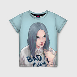 Футболка детская Billie Eilish: Bad Guy, цвет: 3D-принт