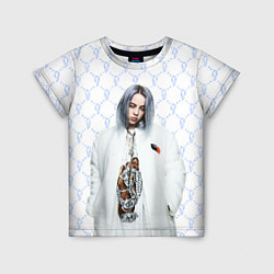 Футболка детская BILLIE EILISH: White Fashion, цвет: 3D-принт