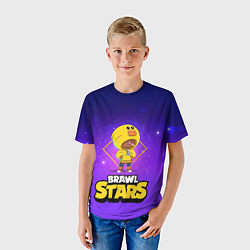 Футболка детская Brawl Stars Leon, цвет: 3D-принт — фото 2