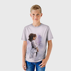 Футболка детская Кёкусинкай девушка, цвет: 3D-принт — фото 2