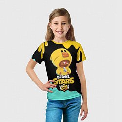 Футболка детская BRAWL STARS SALLY LEON, цвет: 3D-принт — фото 2