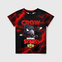 Футболка детская BRAWL STARS CROW, цвет: 3D-принт