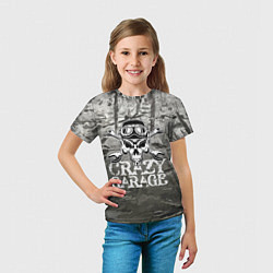 Футболка детская Crazy garage, цвет: 3D-принт — фото 2