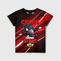 Футболка детская BRAWL STARS CROW, цвет: 3D-принт