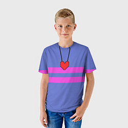 Футболка детская UNDERTALE FRISK ФРИСК, цвет: 3D-принт — фото 2