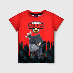 Футболка детская BRAWL STARS CROW, цвет: 3D-принт