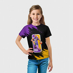 Футболка детская LA LAKERS KOBE BRYANT, цвет: 3D-принт — фото 2