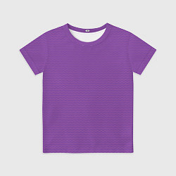 Футболка детская Фиолетовая волна, цвет: 3D-принт