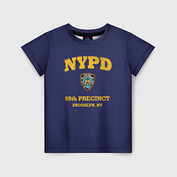 Футболка детская Бруклин 9-9 департамент NYPD, цвет: 3D-принт