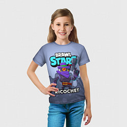Футболка детская BRAWL STARS RICOCHET, цвет: 3D-принт — фото 2