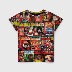 Футболка детская ЧЕРНОЕ ЗЕРКАЛО, цвет: 3D-принт