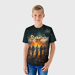 Футболка детская Sabaton, цвет: 3D-принт — фото 2