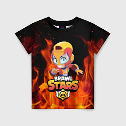 Футболка детская Brawl stars leon max, цвет: 3D-принт