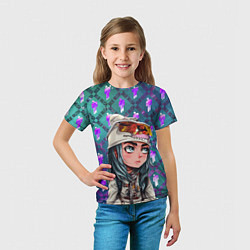 Футболка детская BILLIE EILISH, цвет: 3D-принт — фото 2