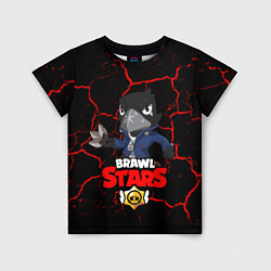 Футболка детская BRAWL STARS CROW, цвет: 3D-принт