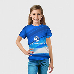 Футболка детская Volkswagen, цвет: 3D-принт — фото 2