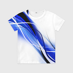 Футболка детская GEOMETRY STRIPES BLUE, цвет: 3D-принт