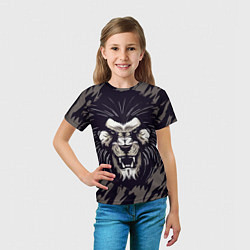 Футболка детская Зверь, цвет: 3D-принт — фото 2