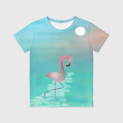 Футболка детская Фламинго, цвет: 3D-принт