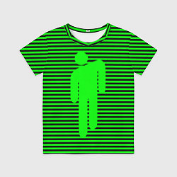 Футболка детская BILLIE EILISH, цвет: 3D-принт