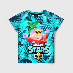 Футболка детская BRAWL STARS TROPICAL SPROUT, цвет: 3D-принт