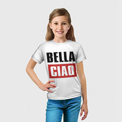 Футболка детская Bella Ciao, цвет: 3D-принт — фото 2