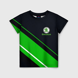 Футболка детская SKODA, цвет: 3D-принт