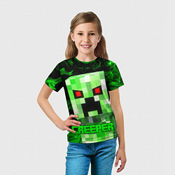 Футболка детская MINECRAFT CREEPER, цвет: 3D-принт — фото 2