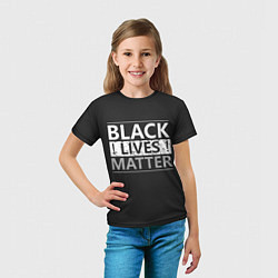 Футболка детская Black lives matter Z, цвет: 3D-принт — фото 2