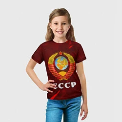 Футболка детская СССР USSR, цвет: 3D-принт — фото 2