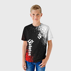 Футболка детская Sabaton, цвет: 3D-принт — фото 2
