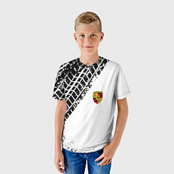 Футболка детская PORSCHE, цвет: 3D-принт — фото 2