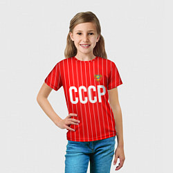 Футболка детская Форма сборной СССР, цвет: 3D-принт — фото 2